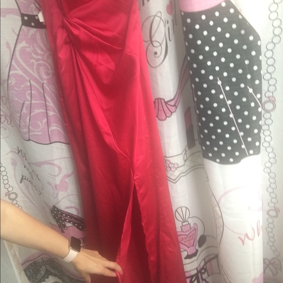 Women long evening red dress - Picture 7 of 7